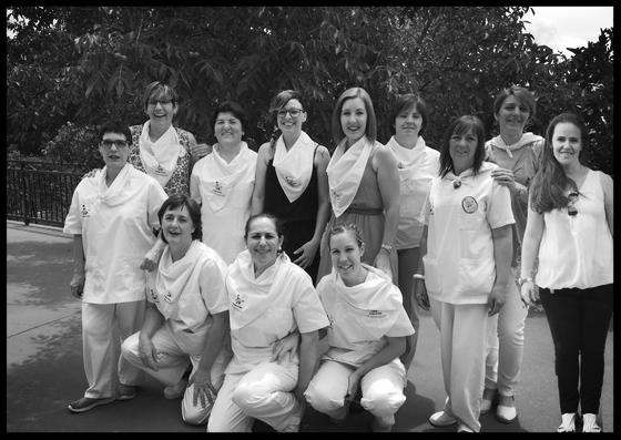 Las auxiliares de la residencia